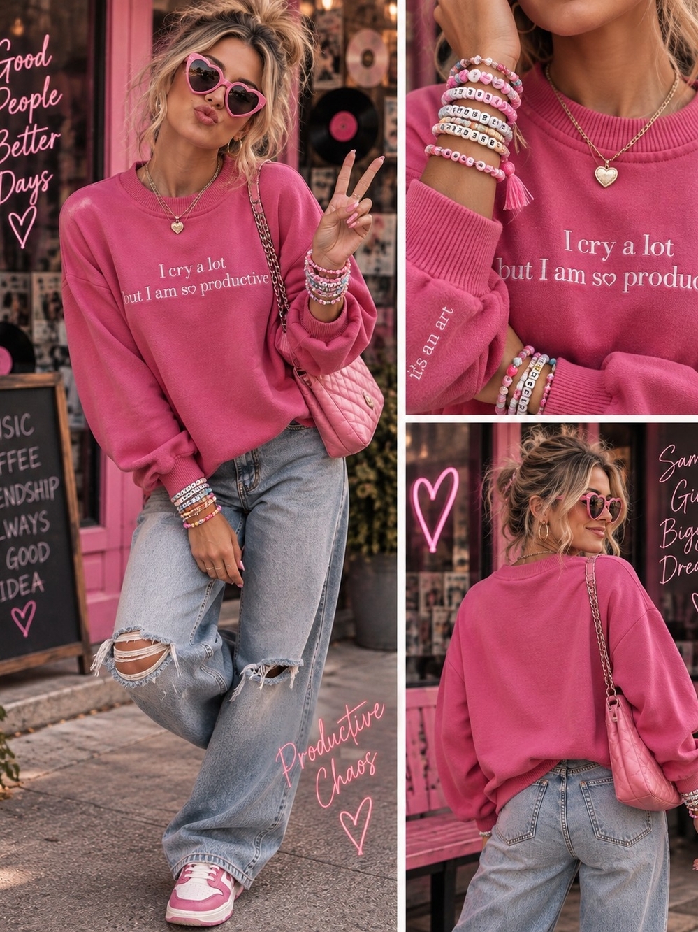 I Cry a Lot But I Am So Productive Sweatshirt